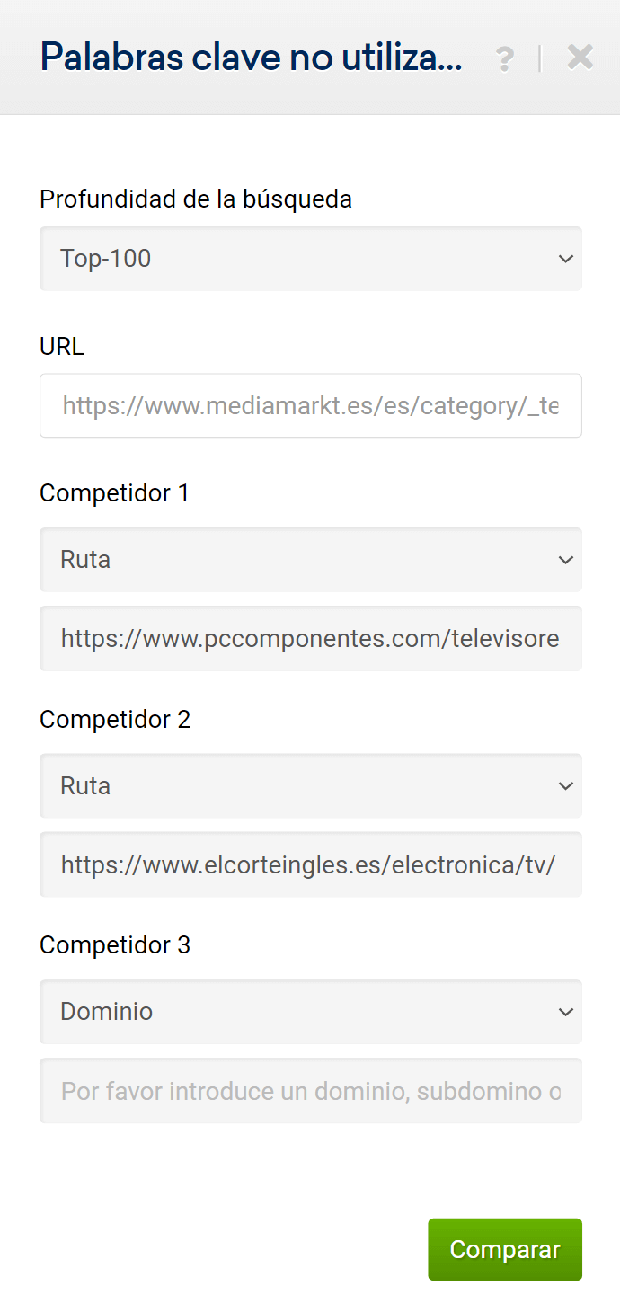 Para descubrir qué Keywords usa la competencia pero tu no