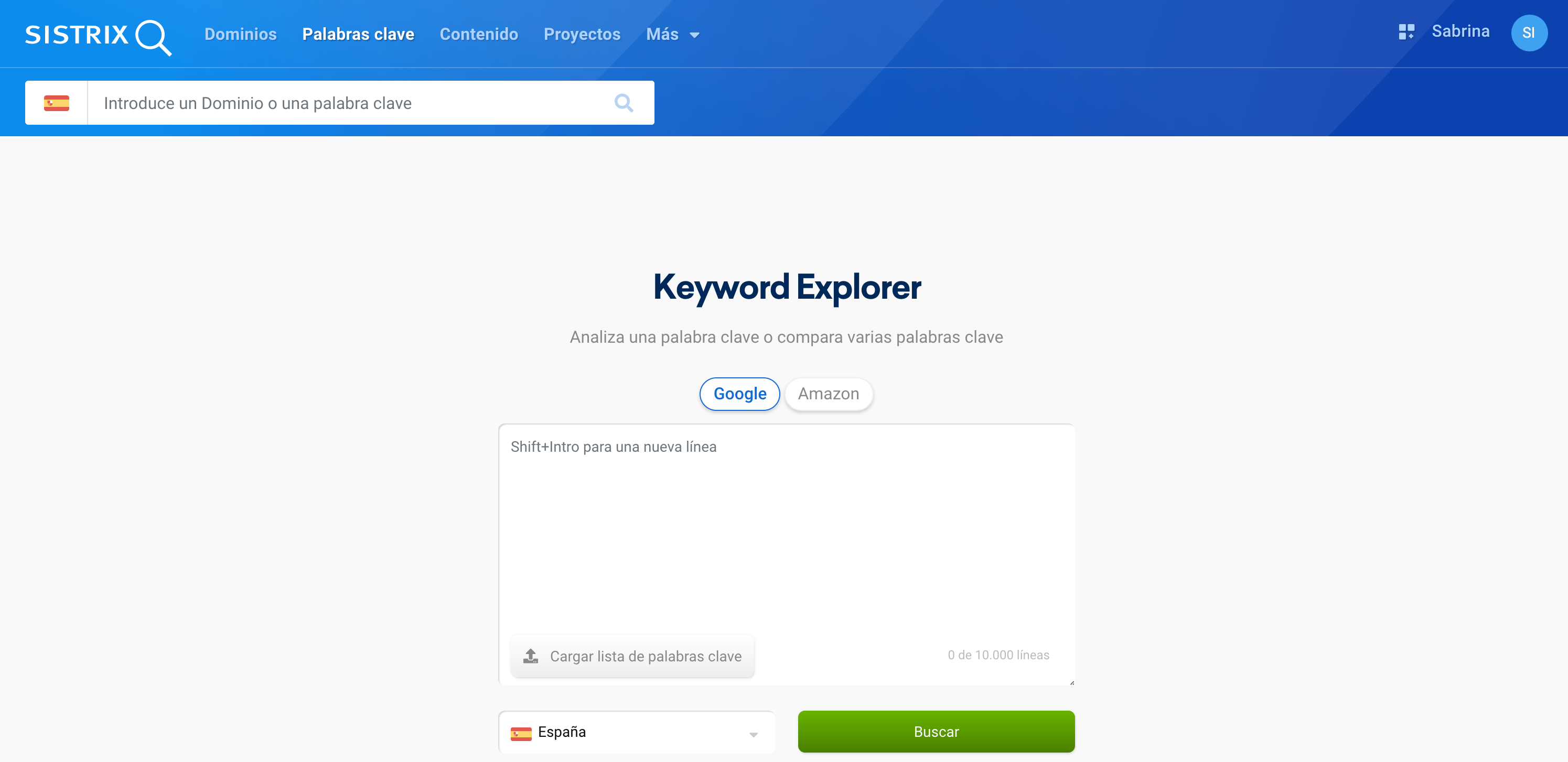palabras clave keyword explorer